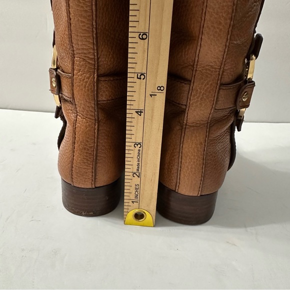 Tory Burch Tan Grained Leather Over Knee Boots Equestrian Riding Equestrian 5.5 - Picture 10 of 15